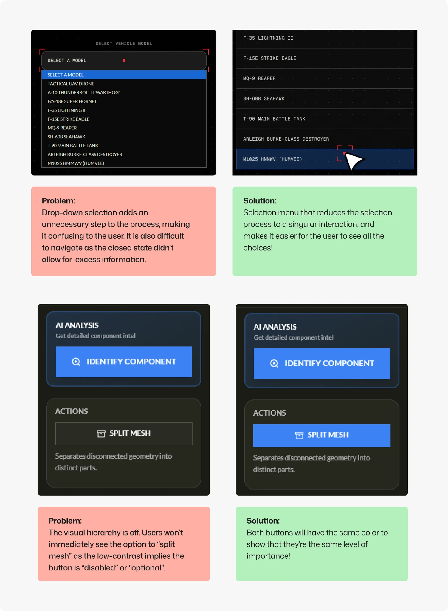 An early design iteration of the CyberSea interface